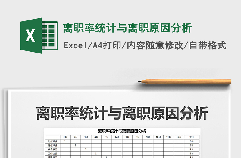 2024年离职率统计与离职原因分析免费下载