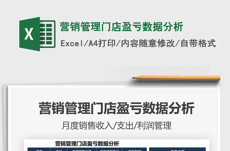 2025年营销管理门店盈亏数据分析