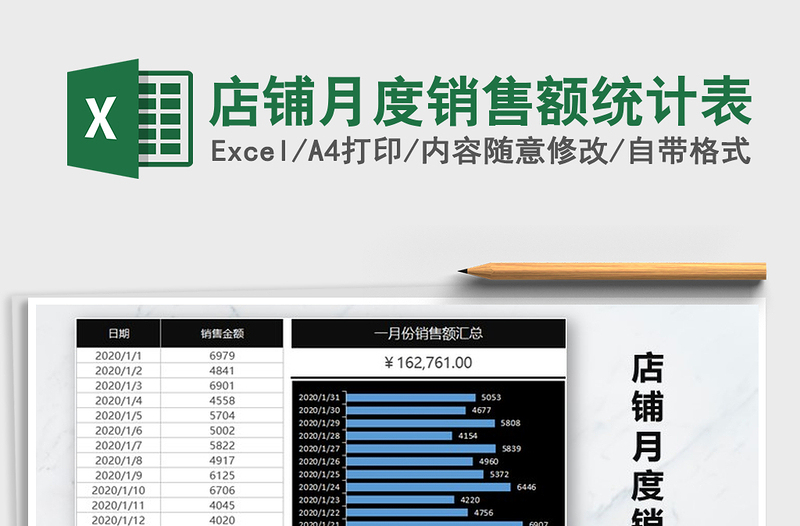 2025年店铺月度销售额统计表