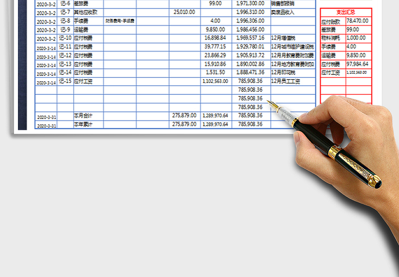 2025年财务报表-自动汇总