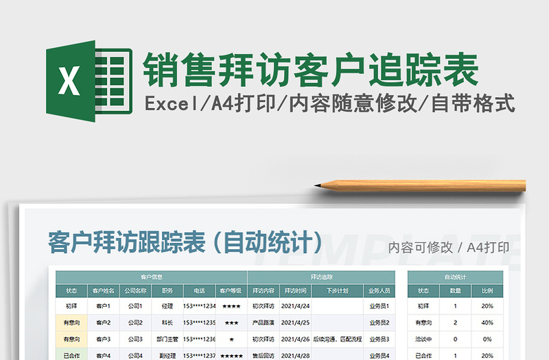 2024年销售拜访客户追踪表免费下载