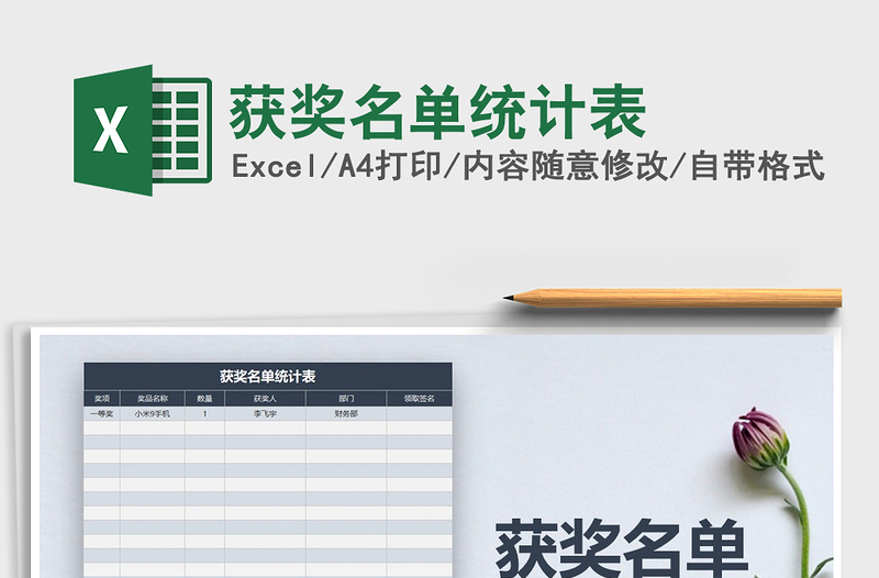 2025年获奖名单统计表