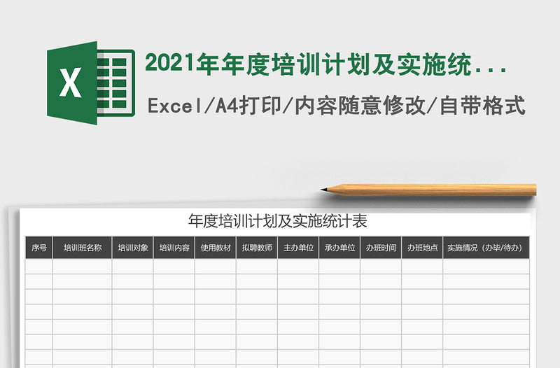 2025年年度培训计划及实施统计表