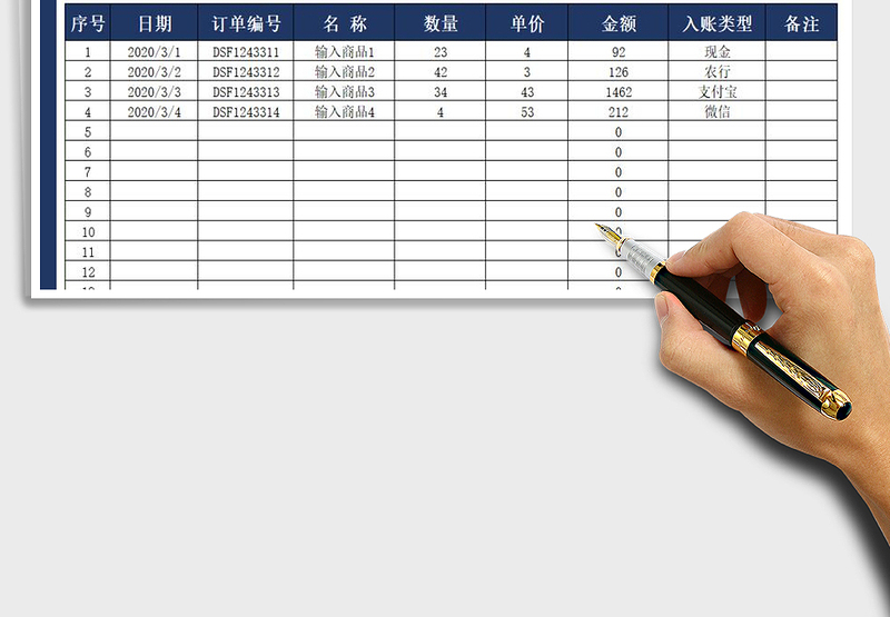 2025年财务收入利润记录登记日记账