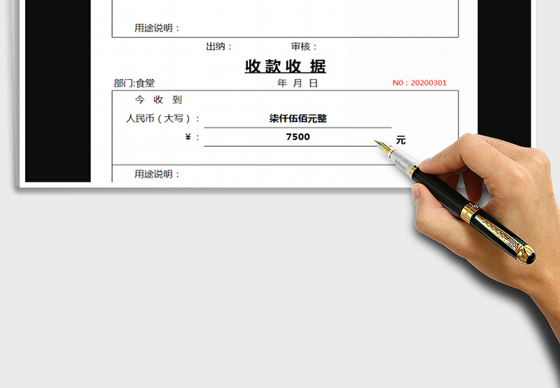 2024年财务常用-收据（收款凭据）