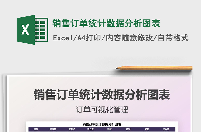 2025销售订单统计数据分析图表免费下载