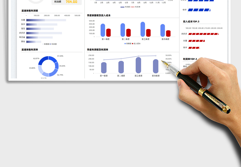 2024销售报表-销售数据统计分析表excel表格