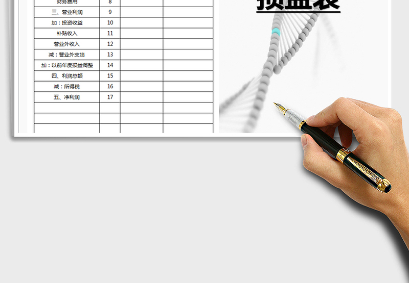 2025年损益表模板