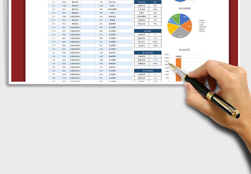 2025年店铺收支管理明细表