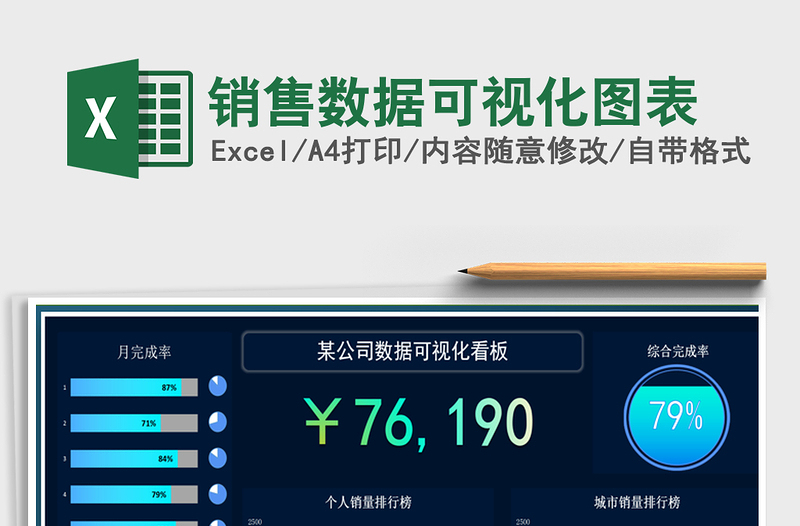 2024年销售数据可视化图表