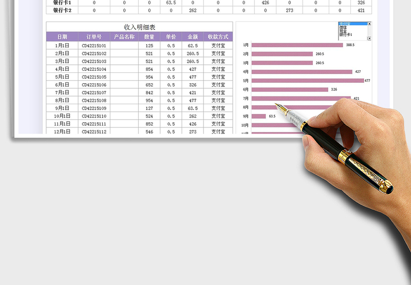 2025收入记账登记表免费下载