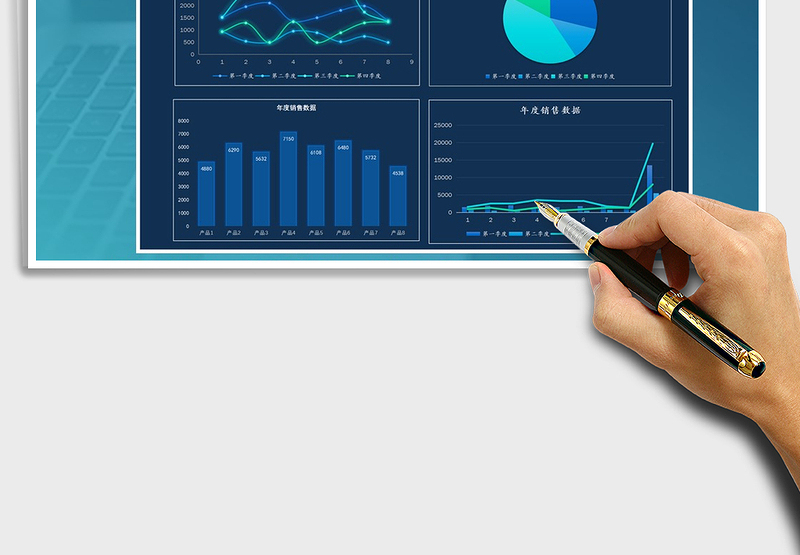 2024年销售数据可视化图表