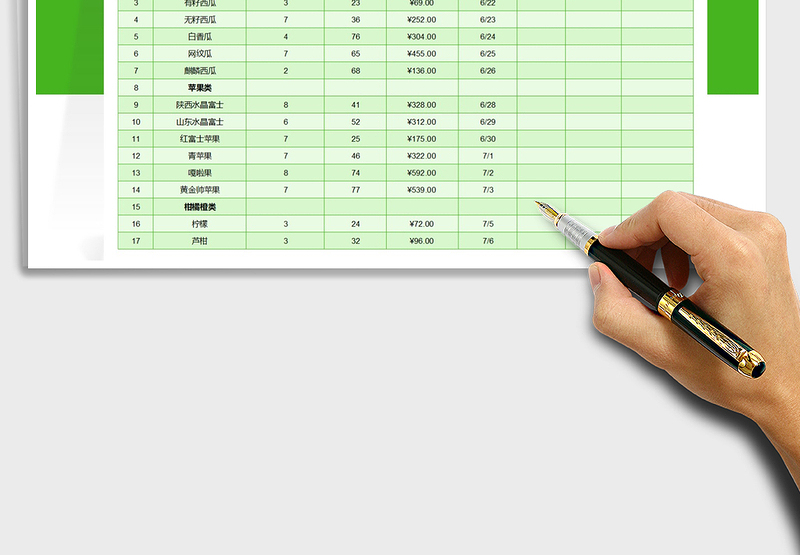 2024年水果进货价格明细表免费下载