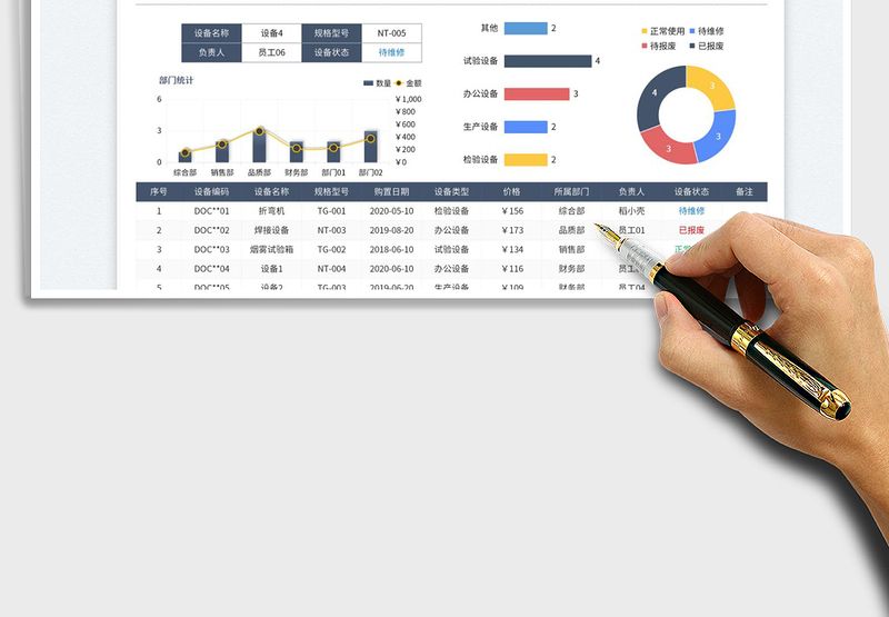 2025设备清单台账免费下载