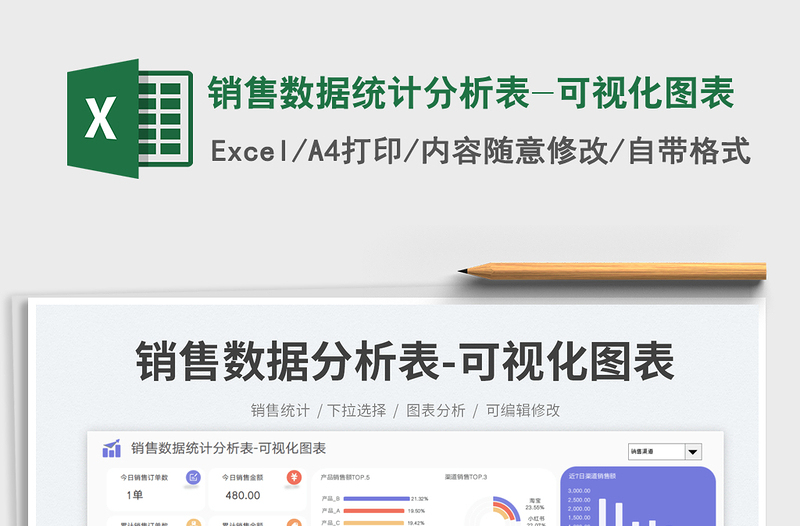 2025销售数据统计分析表-可视化图表