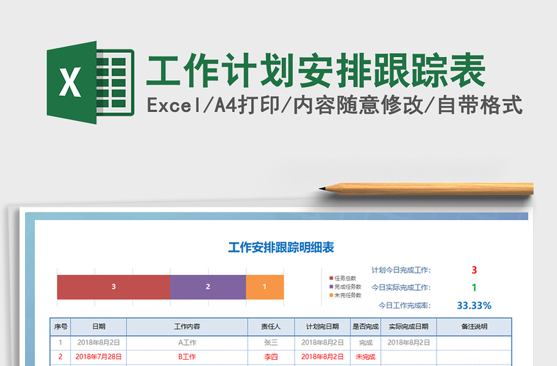 2025年工作计划安排跟踪表