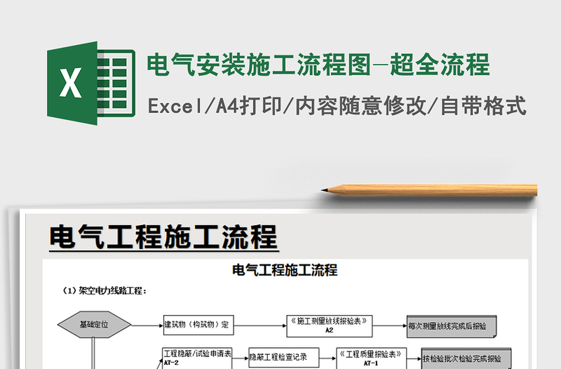 2025年电气安装施工流程图-超全流程