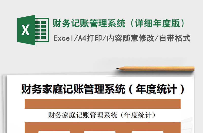 2025年财务记账管理系统（详细年度版）