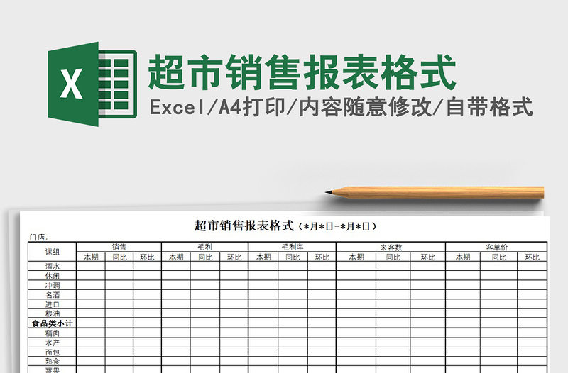 2025年超市销售报表格式