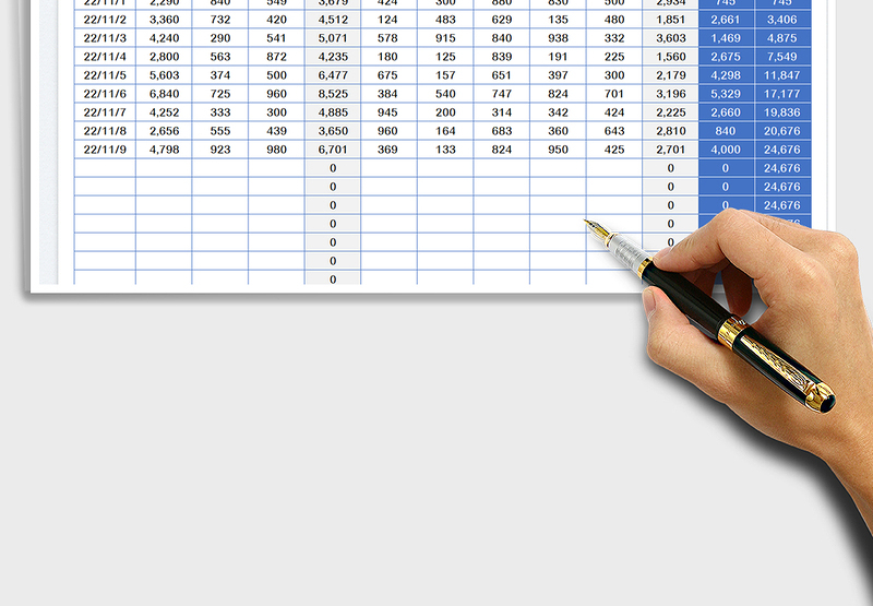 2025财务收支日记账免费下载