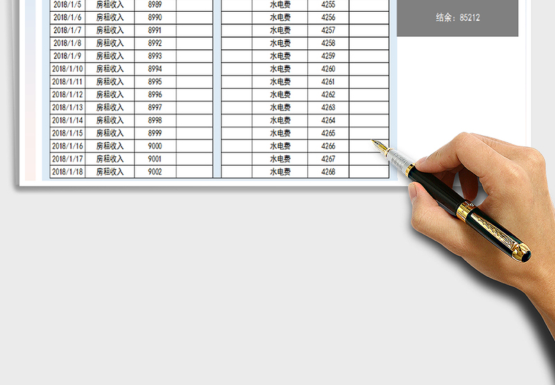 2025年财务收（支）明细结算表