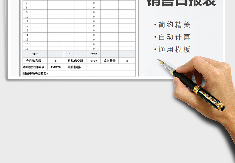 2025年化妆品销售日报表