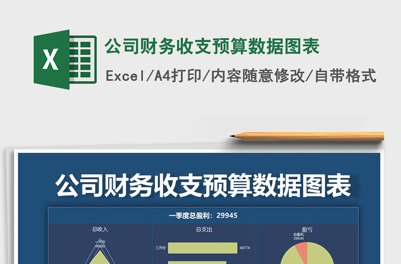 2025年公司财务收支预算数据图表