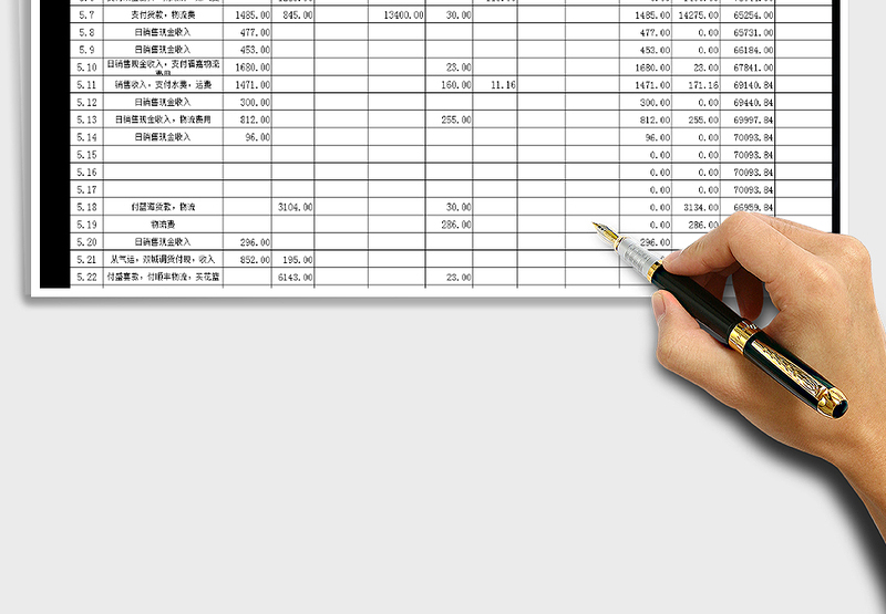 2025年现金日记账通用表格