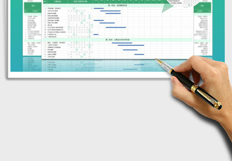 项目开发进度（APQP）计划表excel表格