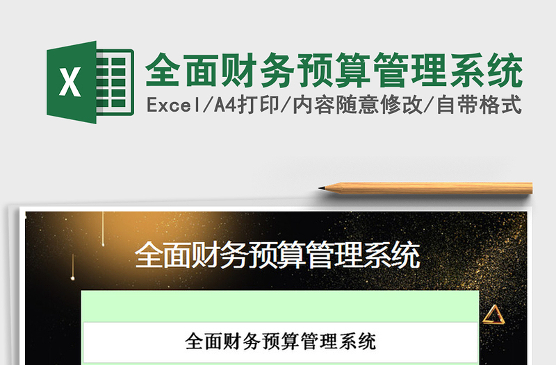 2024年全面财务预算管理系统