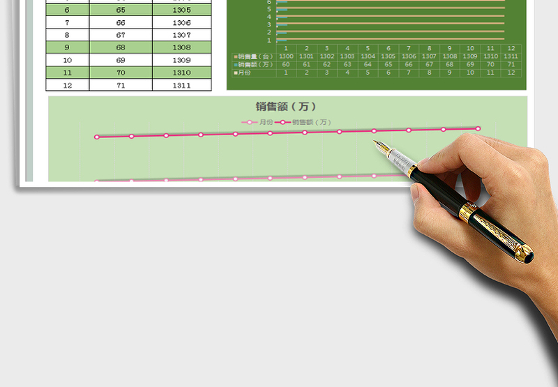 2025年销售统计明细图表