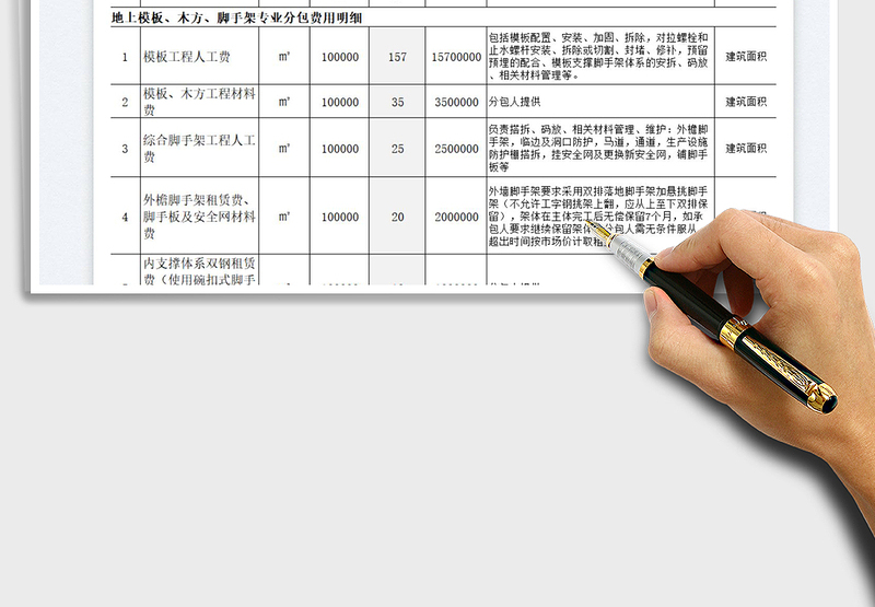 2025劳务投标报价表