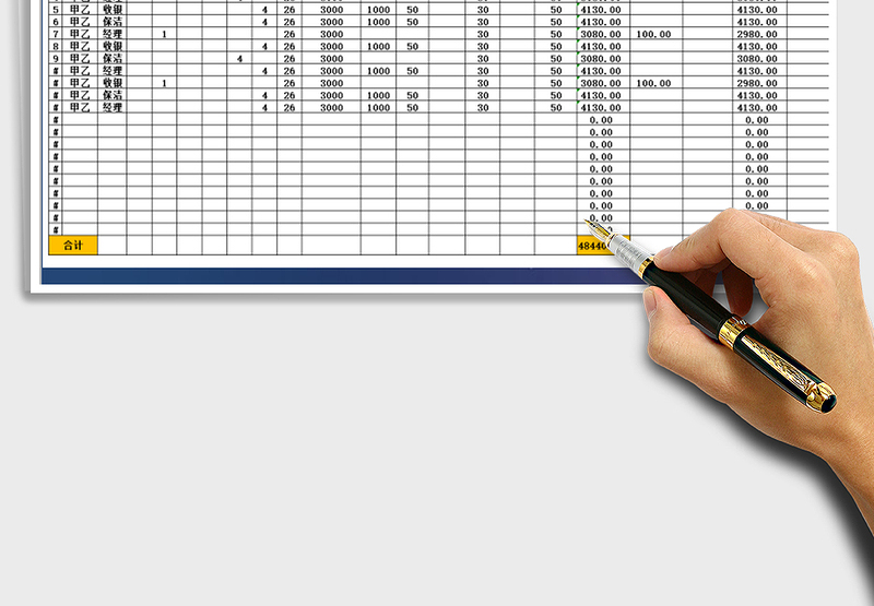 2025年员工福利工资表