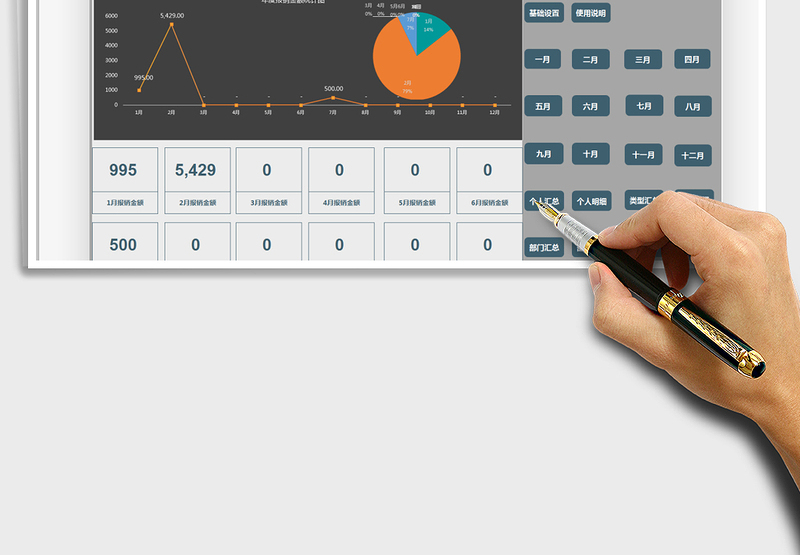 2024年费用报销管理系统exce表格