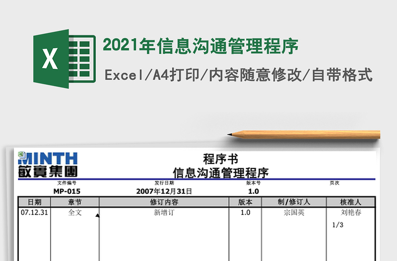 2025年信息沟通管理程序