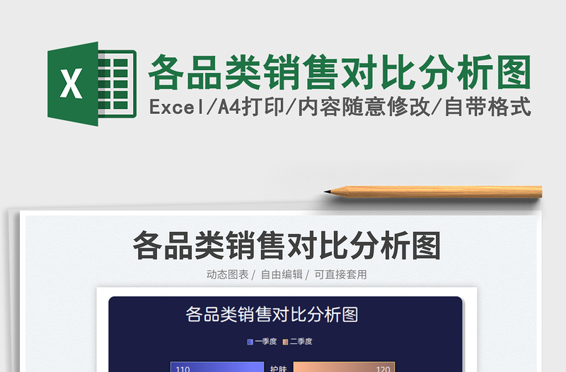 2025各品类销售对比分析图免费下载