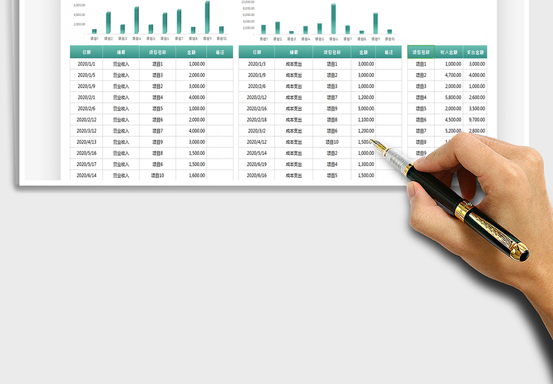2025年收支管理明细表（分类汇总）