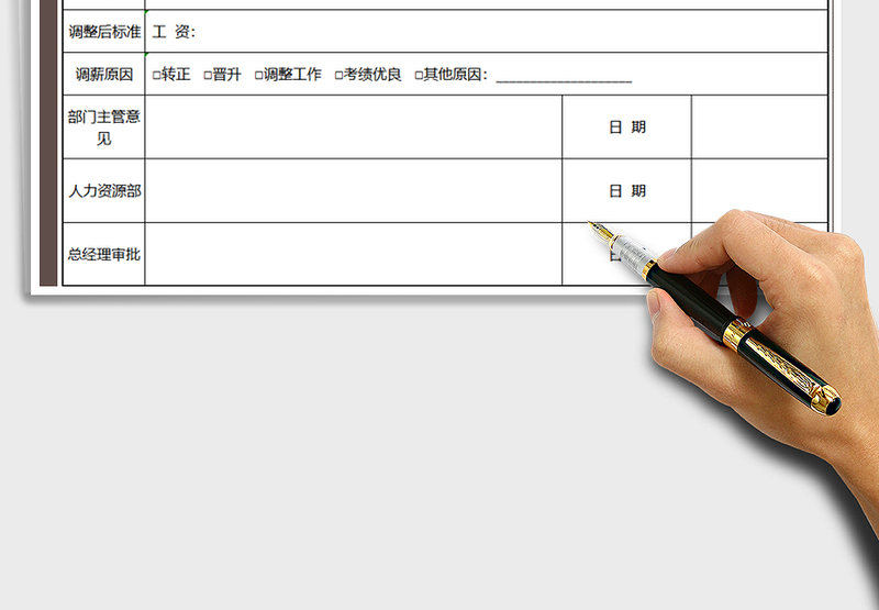 2025年行政管理-员工调薪单