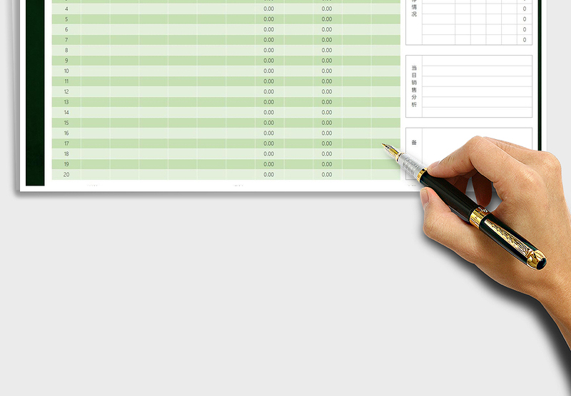 2025年销售日报表（带公式统计）免费下载