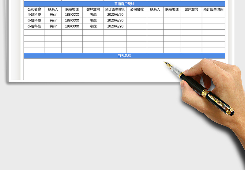 2025年销售工作日报