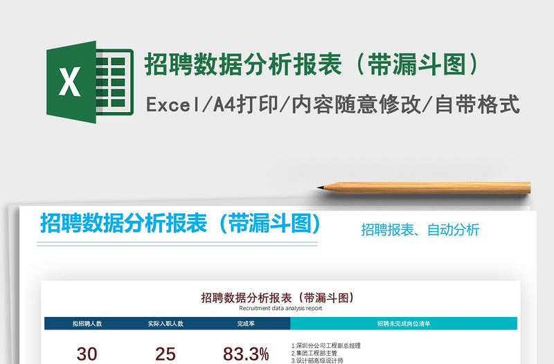 2024年招聘数据分析报表（带漏斗图）