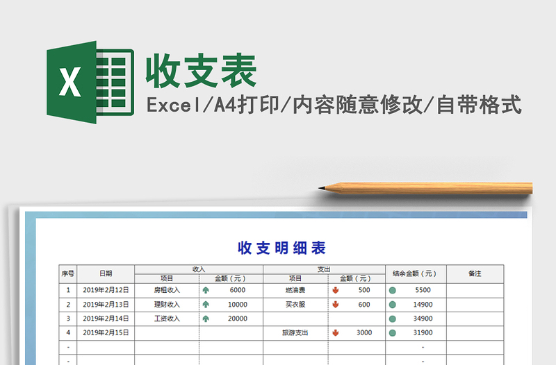 收支表