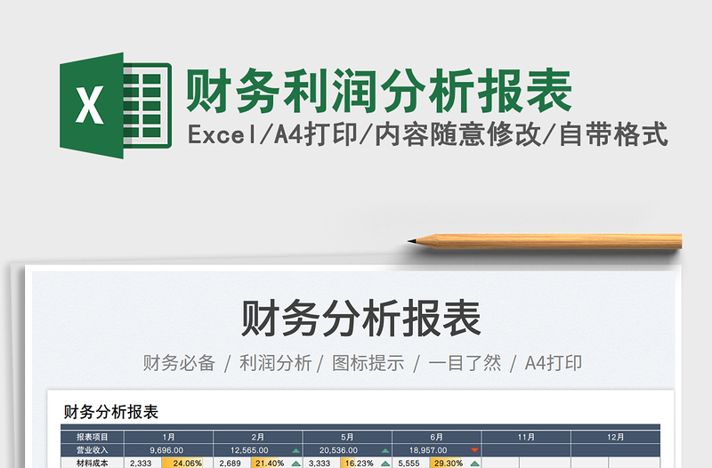 2025财务利润分析报表免费下载