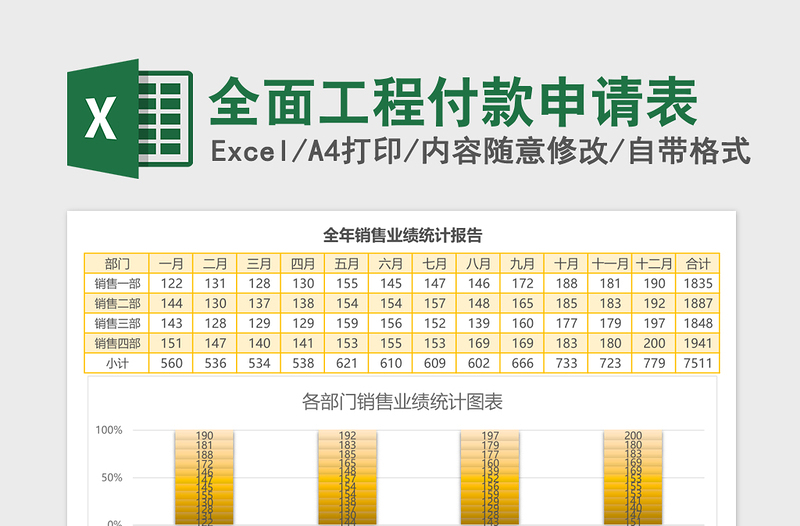 2025全面工程付款申请表