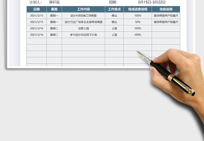 2025年工作计划明细管理