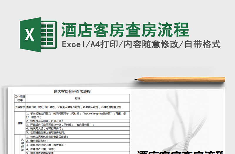 2025年酒店客房查房流程