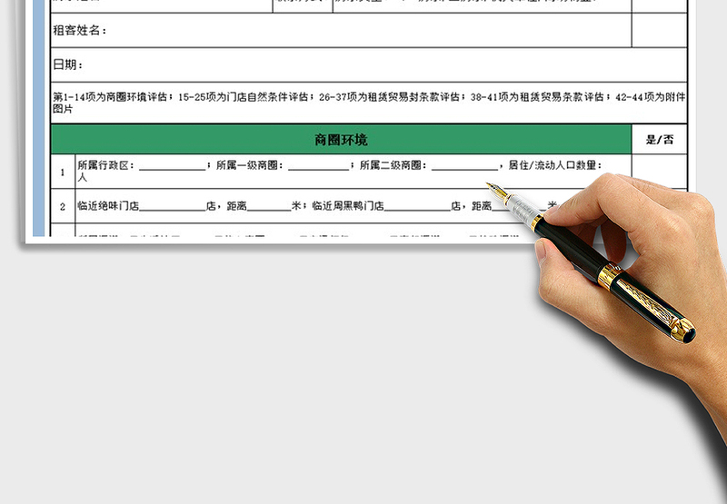 2025年门店开业选址评估审批表