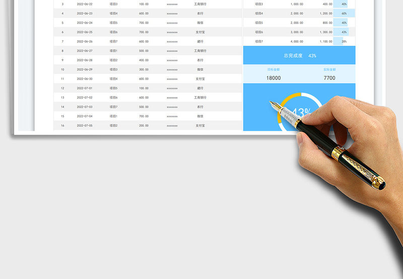 2025公司项目财务明细账收支明细表免费下载