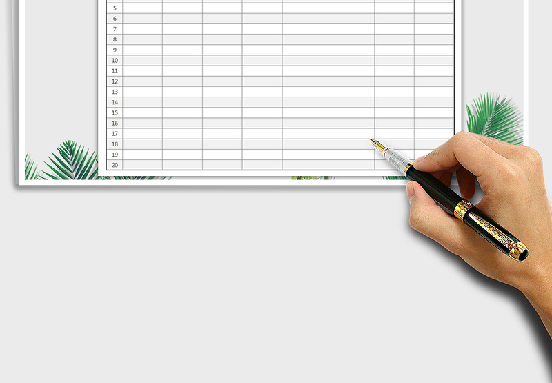 实用电话来电记录表
