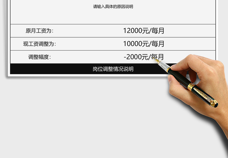 2025年员工降薪行政管理通知表